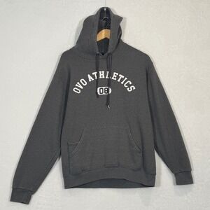 OVO Athletics Charcoal Gray‎ Graphic Hoodie Size Medium